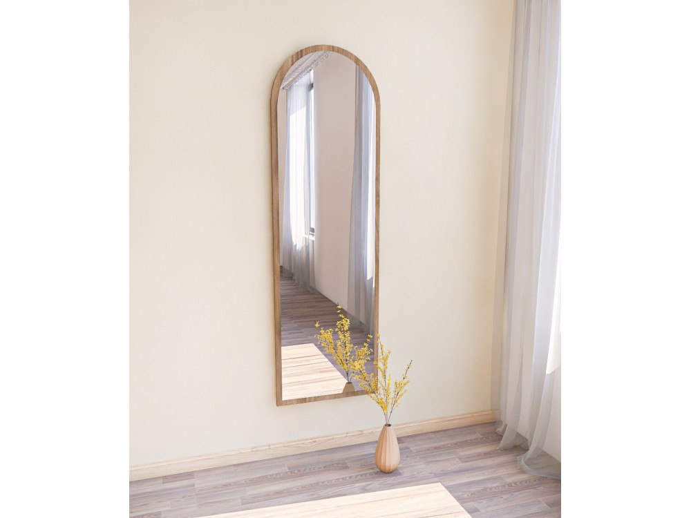 Houten spiegel "Emma" - 50 x 160 cm - Bruin