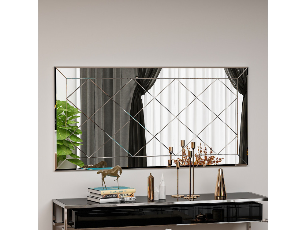 Houten spiegel "Pauli" - 120 x 60 cm - Wit