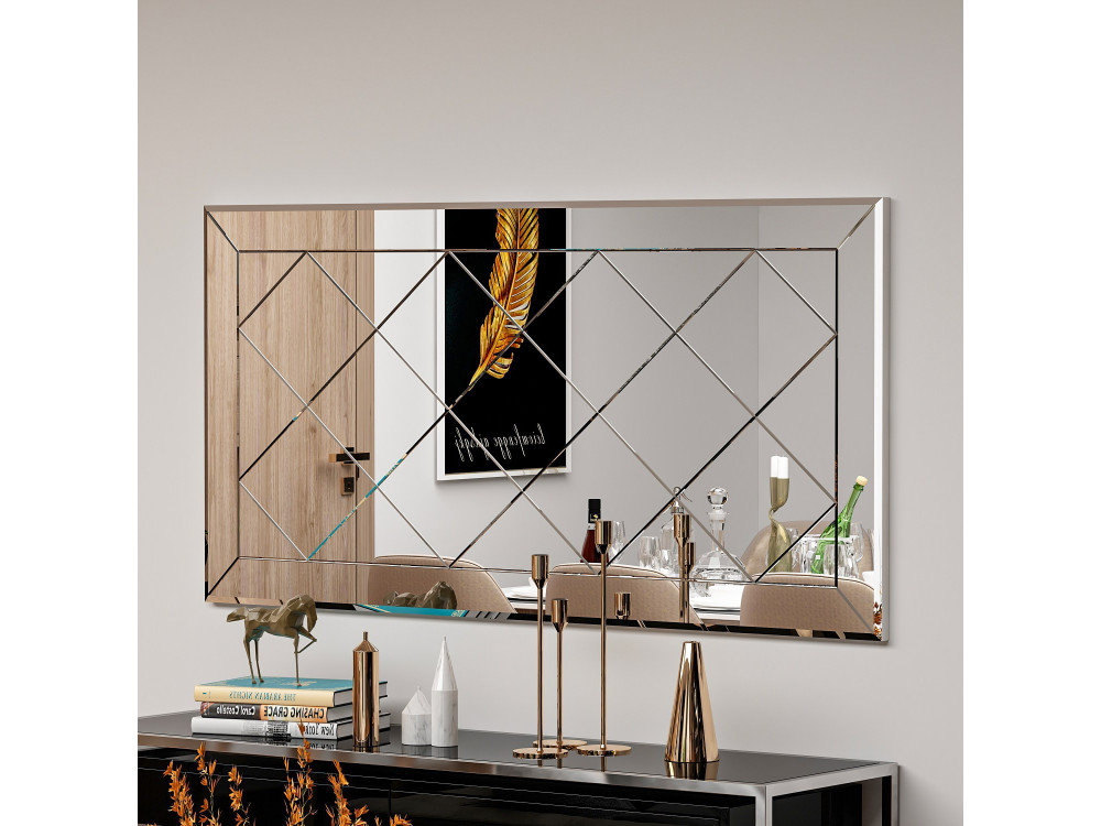 Houten spiegel "Pauli" - 120 x 60 cm - Wit