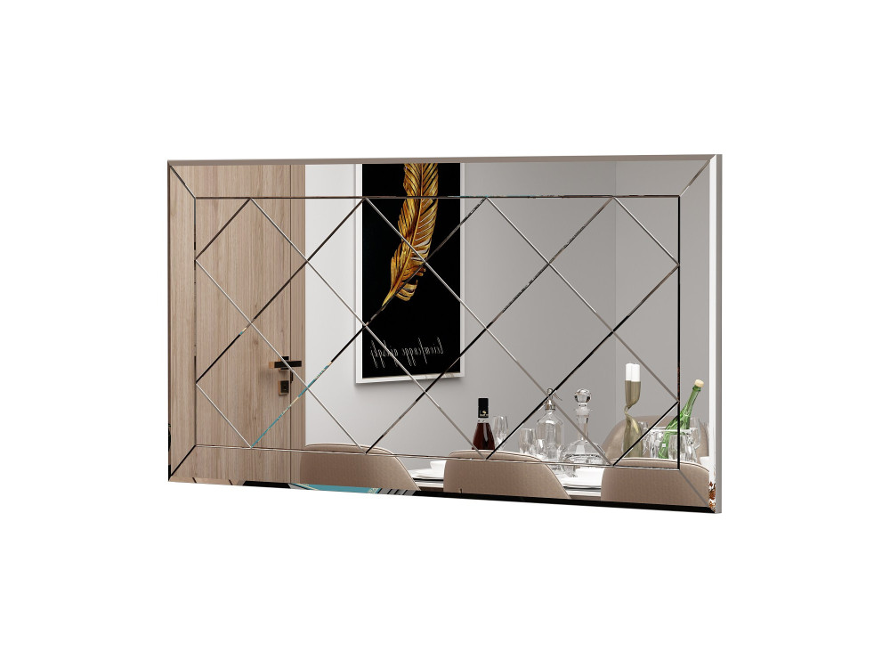 Houten spiegel "Pauli" - 120 x 60 cm - Wit