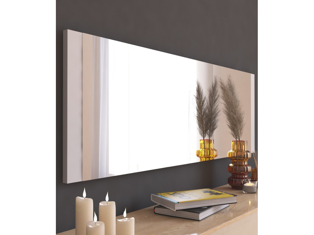 Houten spiegel "Azus" - 40 x 120 cm - Wit