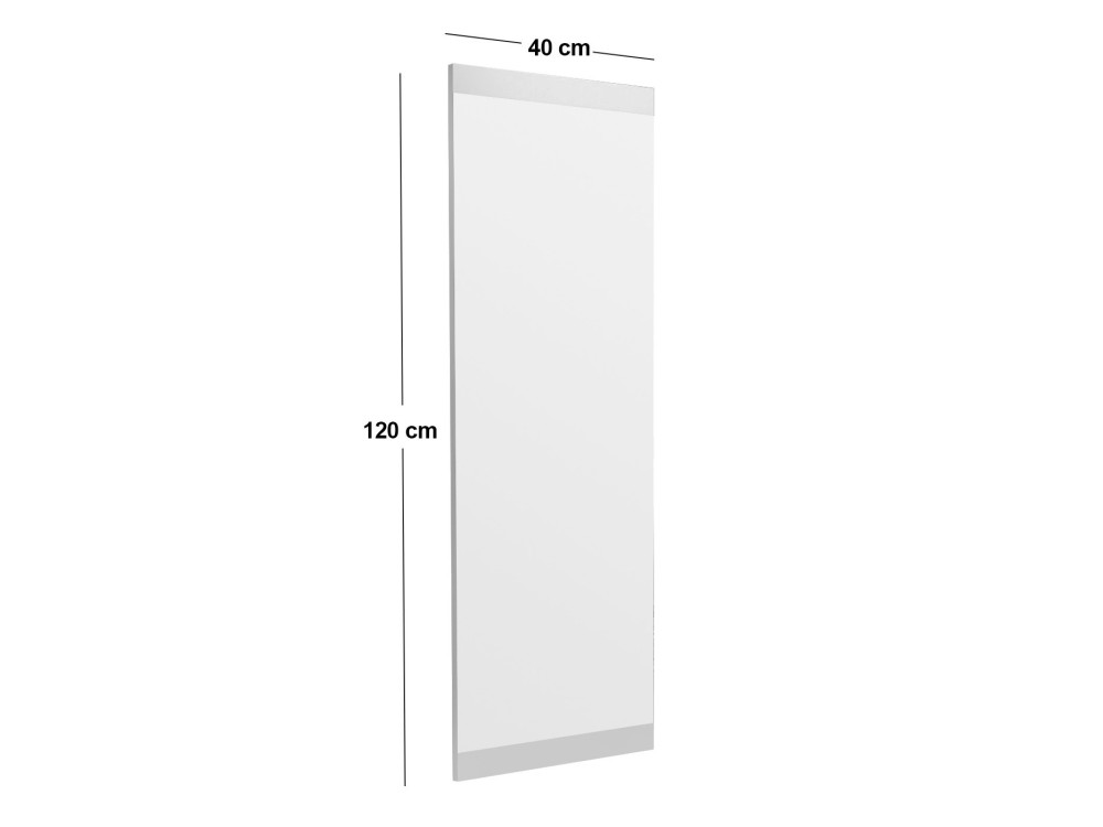 Houten spiegel "Azus" - 40 x 120 cm - Wit