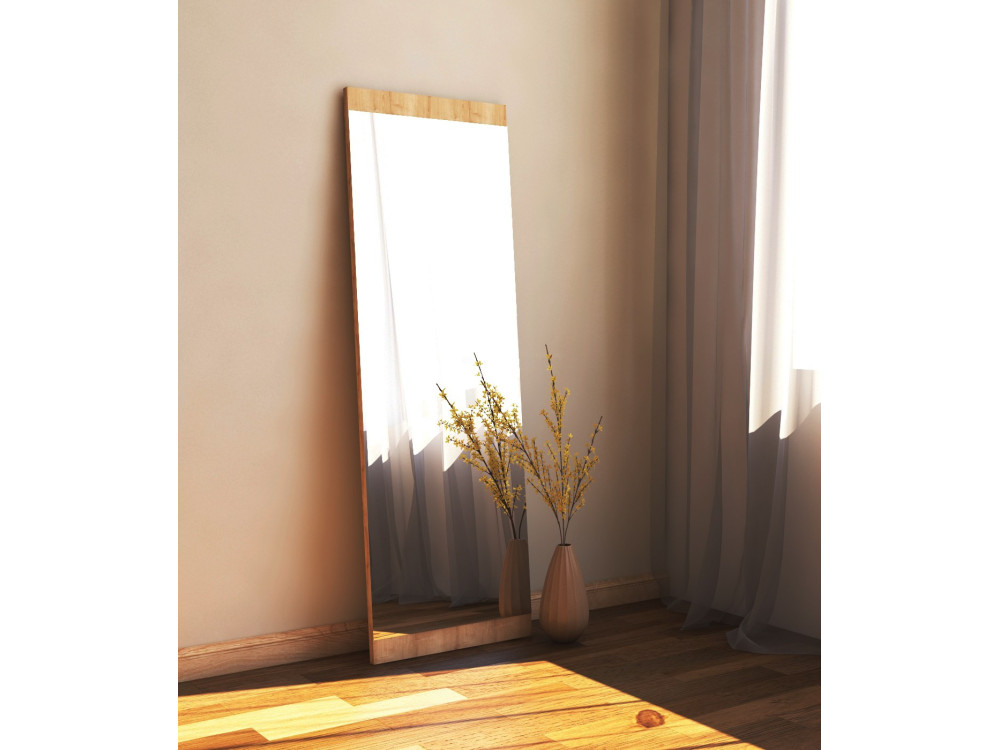 Houten spiegel "Azus" - 40 x 120 cm - Bruin