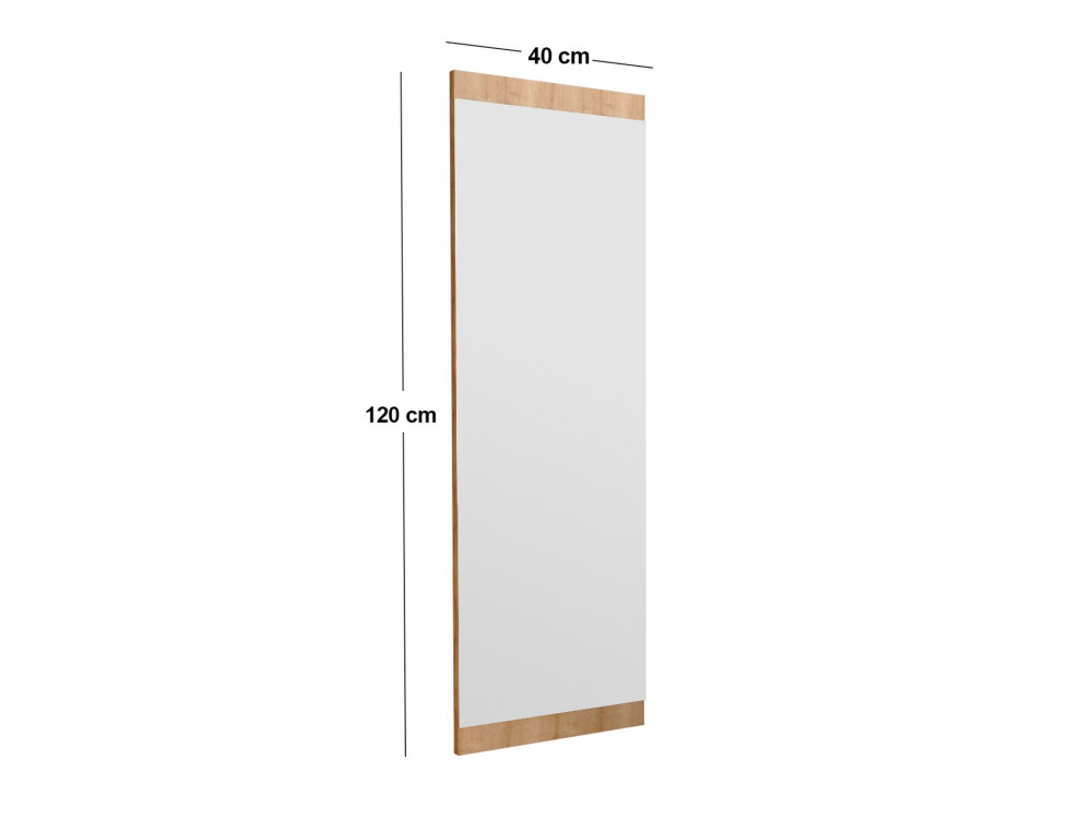 Houten spiegel "Azus" - 40 x 120 cm - Bruin