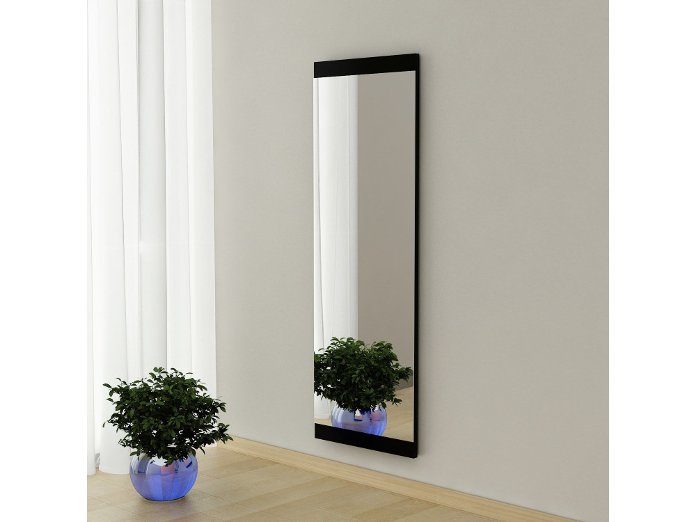 Houten spiegel "Azus" - 40 x 120 cm - Zwart