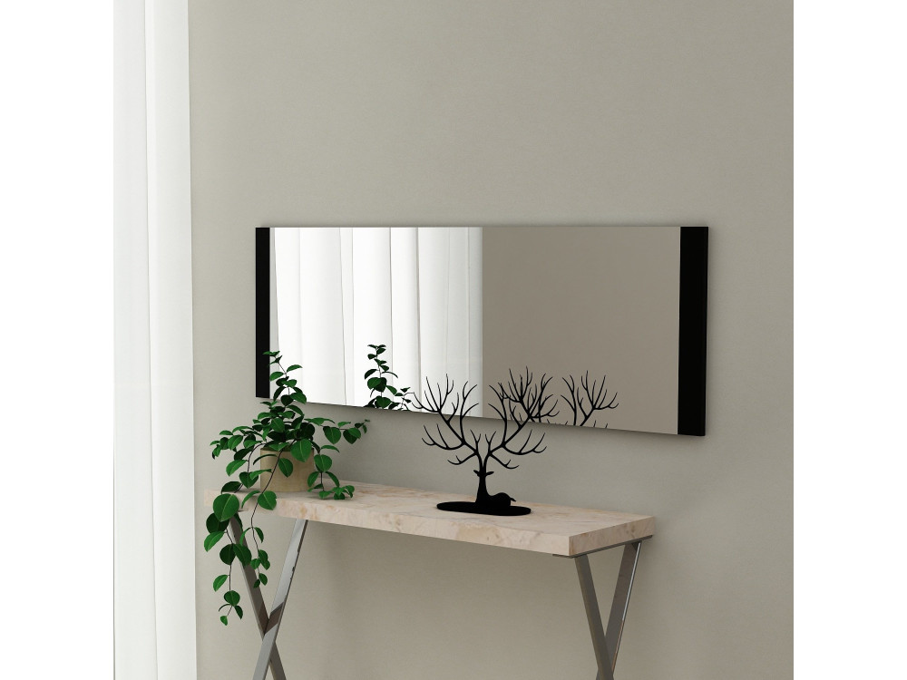 Houten spiegel "Azus" - 40 x 120 cm - Zwart