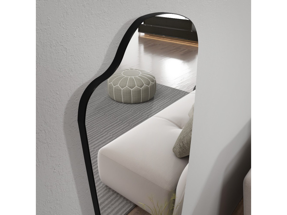 Reos" houten psyche spiegel - 40 x 120 cm - Transparant