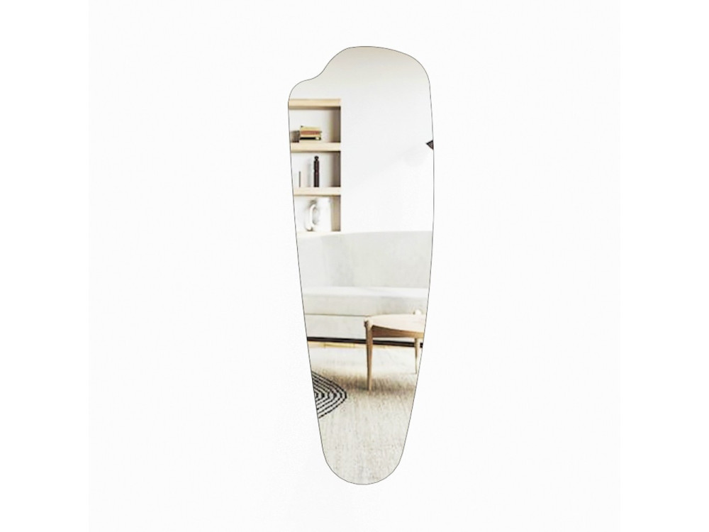 Reos" houten psyche spiegel - 40 x 120 cm - Transparant