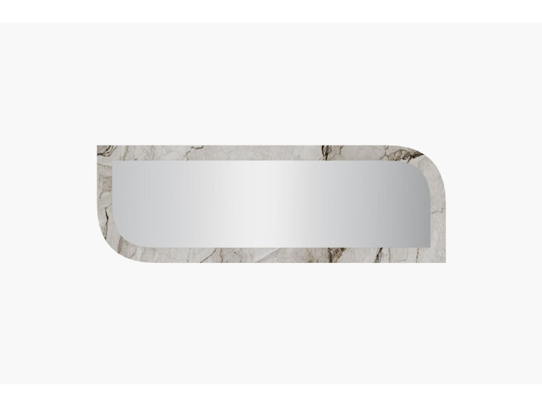 Houten spiegel "Arni" - 120 x 40 cm - Beige