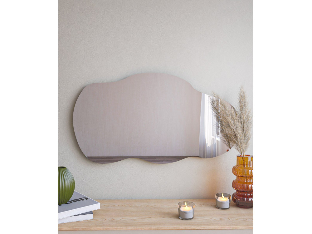 Baby" houten spiegel - 40 x 72 cm - Zwart
