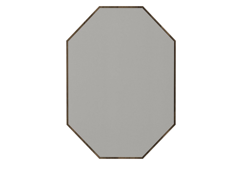 Decoratieve houten spiegel "Lost" - 45 x 70 cm - Bruin