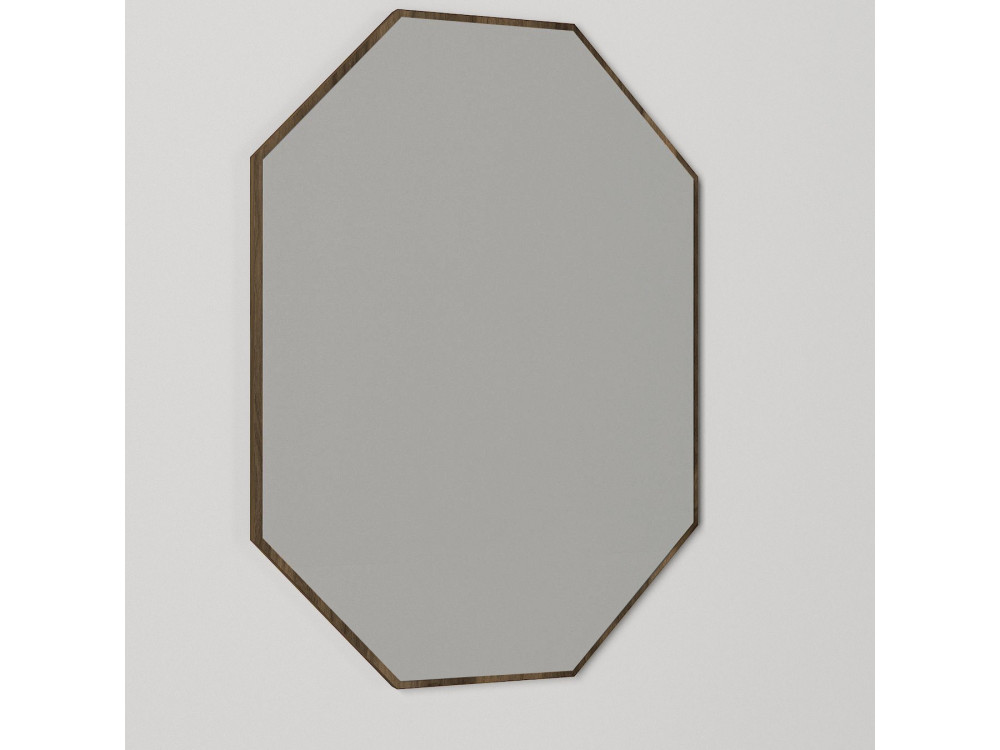 Decoratieve houten spiegel "Lost" - 45 x 70 cm - Bruin