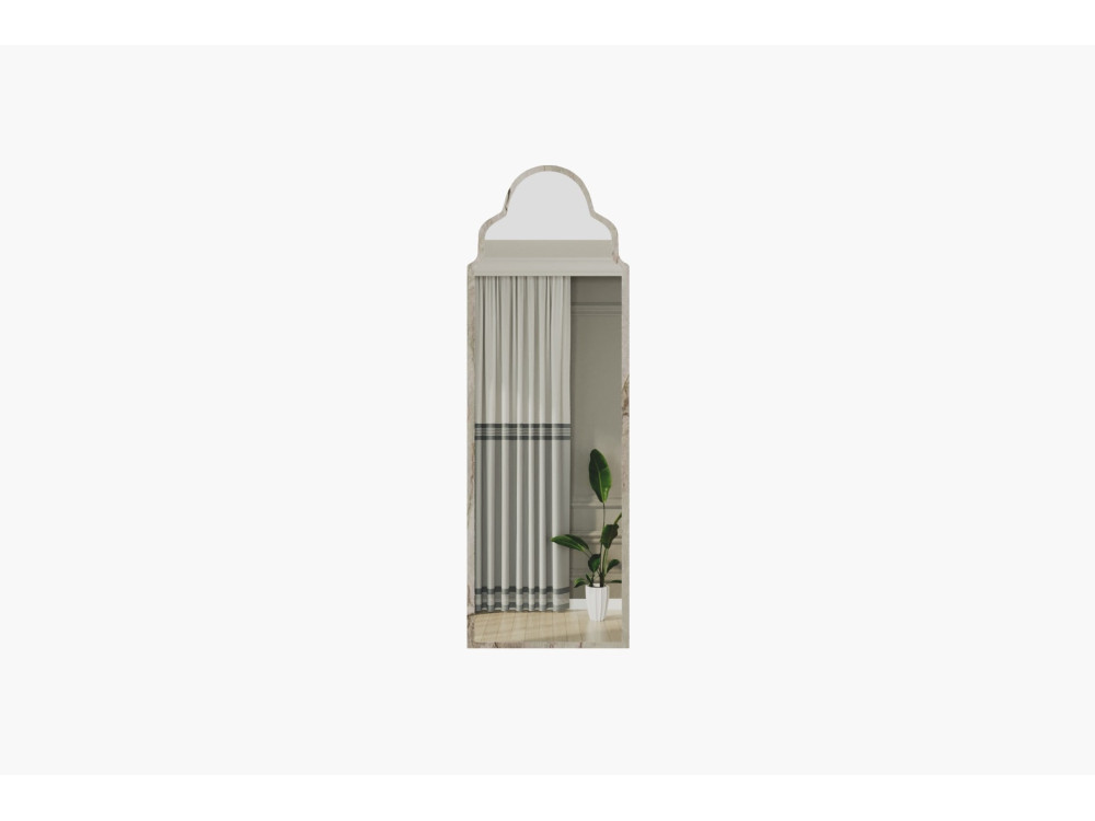 Houten spiegel "Sahmaran" - 50 x 160 cm - Beige