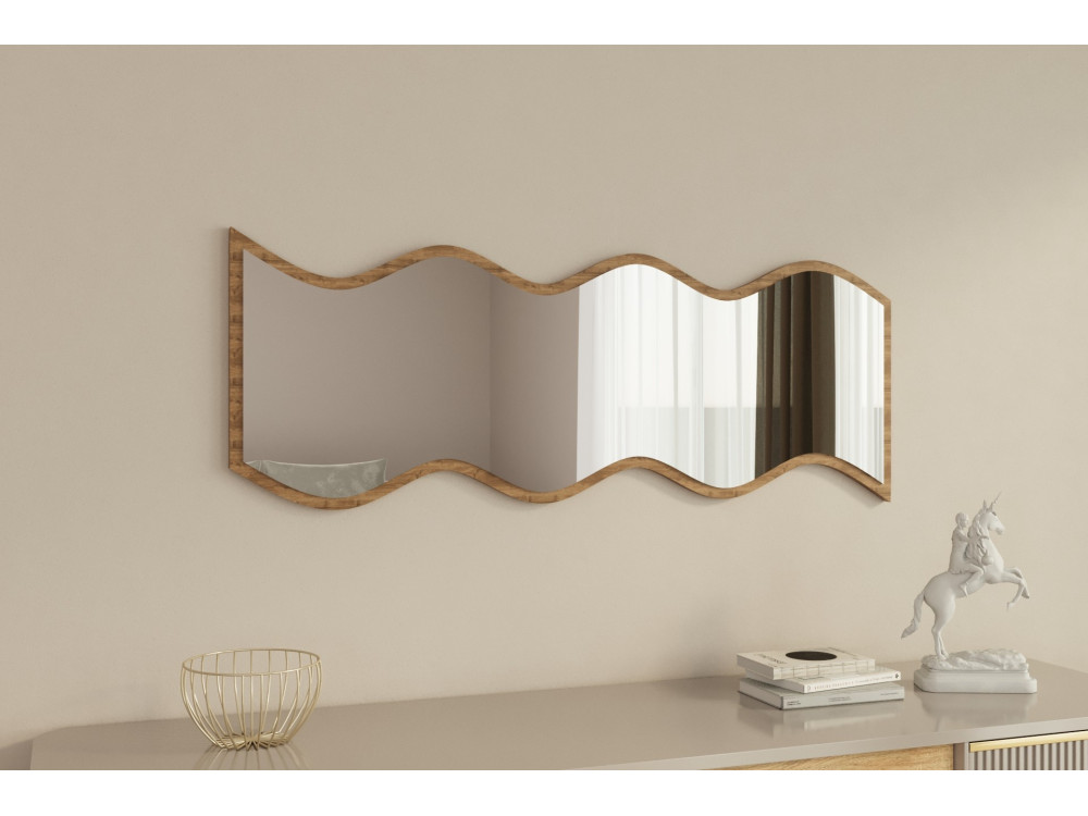 Safi" houten spiegel 40 x 2.2 x 120 cm - Wit