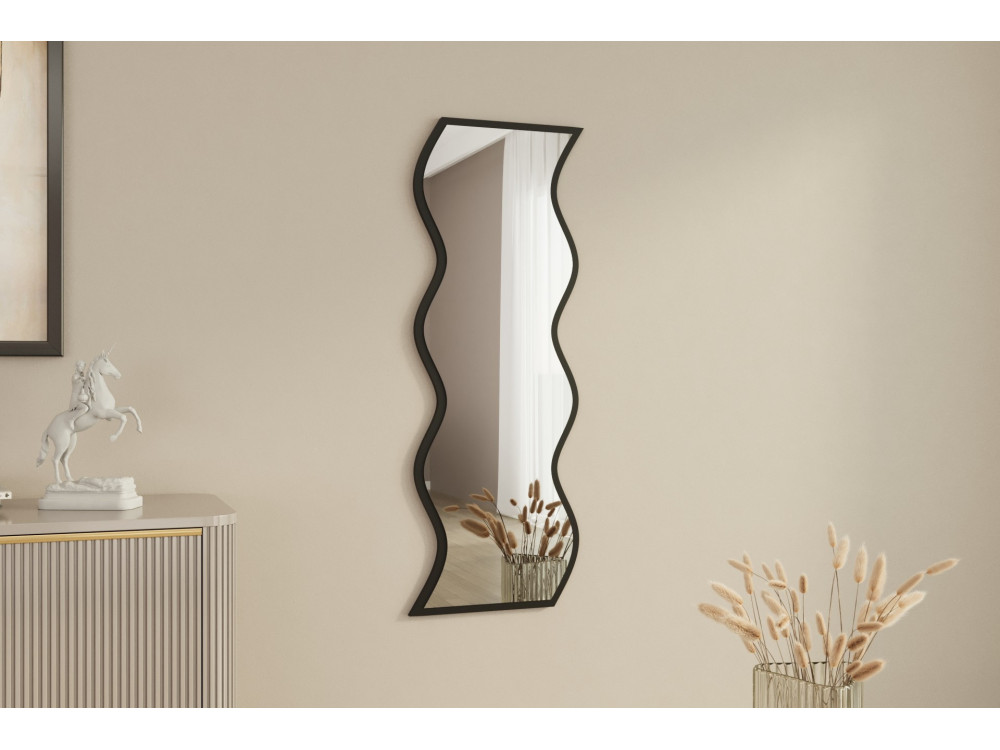 Safi" houten spiegel 40 x 2.2 x 120 cm - Wit