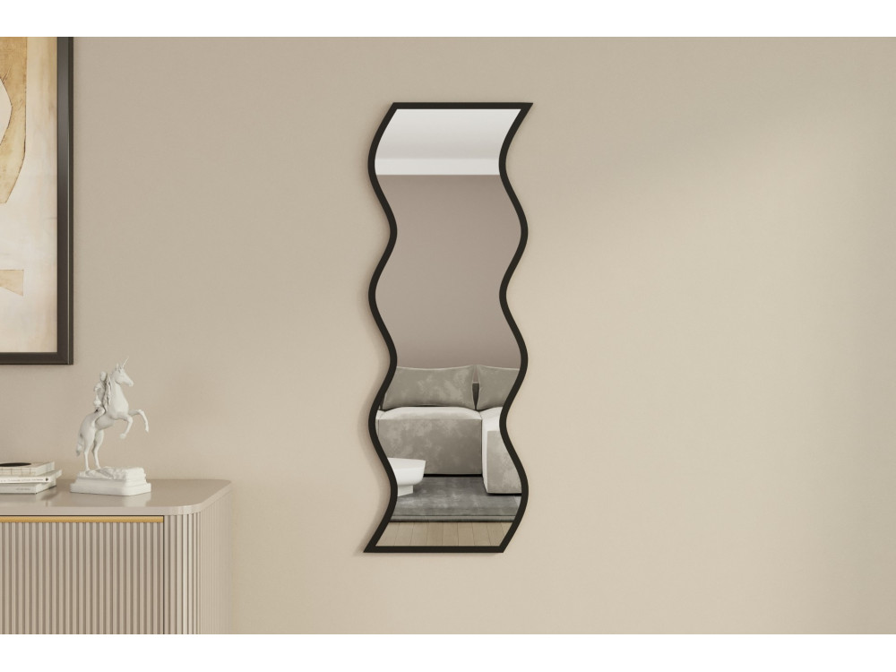 Safi" houten spiegel 40 x 2.2 x 120 cm - Wit