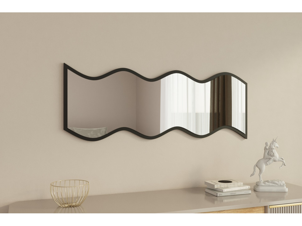 Safi" houten spiegel 40 x 2.2 x 120 cm - Wit