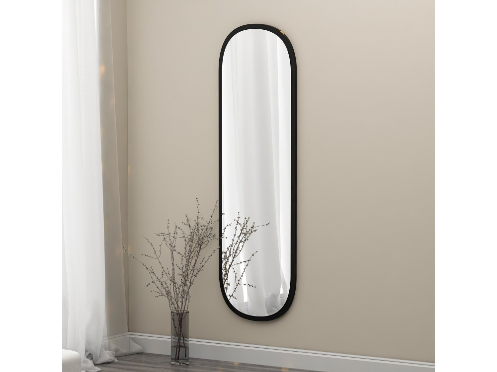Houten spiegel "Magnum" - 40 x 120 cm - Zwart