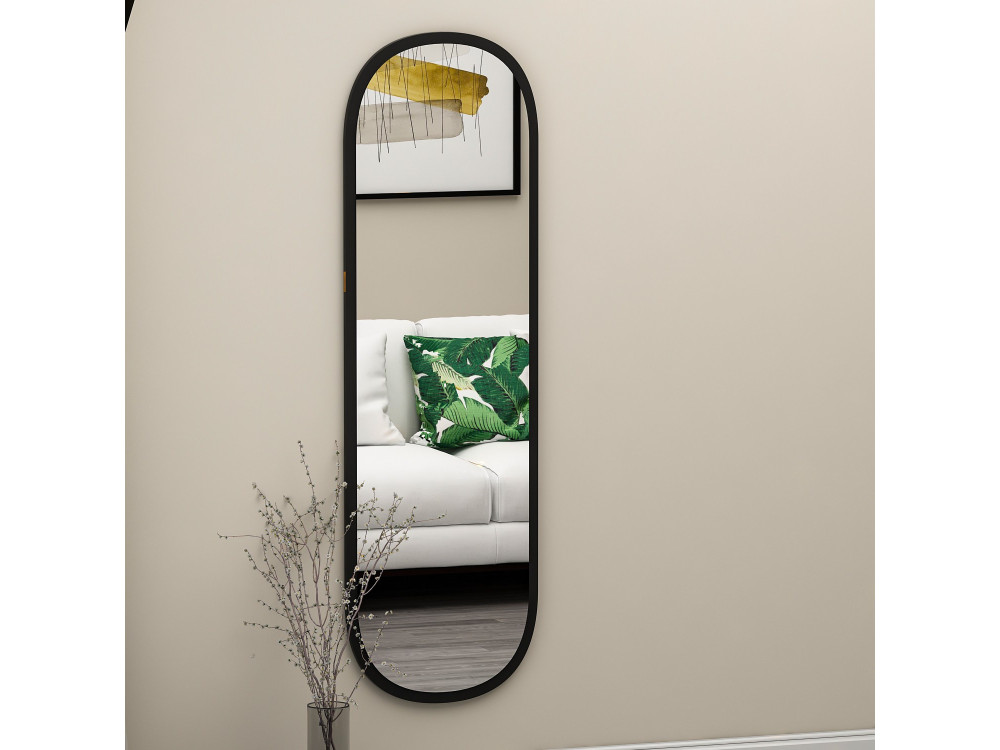 Houten spiegel "Magnum" - 40 x 120 cm - Zwart