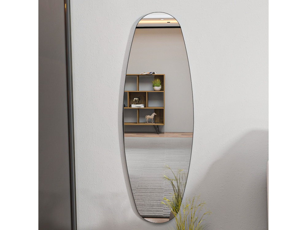 Venti" houten paard spiegel - 40 x 120 cm - Transparant