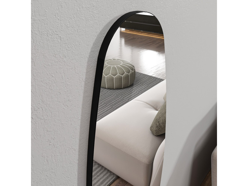 Venti" houten paard spiegel - 40 x 120 cm - Transparant