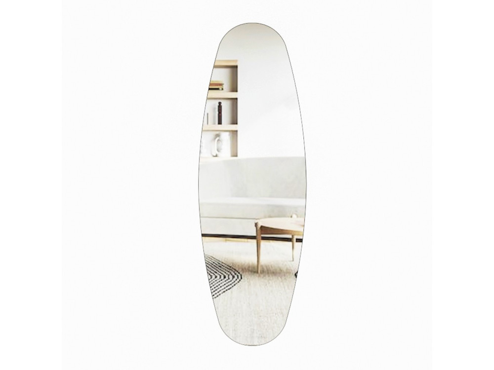Venti" houten paard spiegel - 40 x 120 cm - Transparant