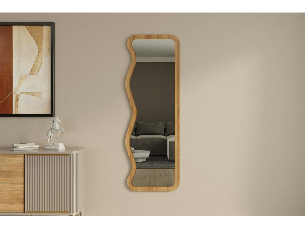 Houten spiegel "Asel" - 50 x 160 cm - Beige