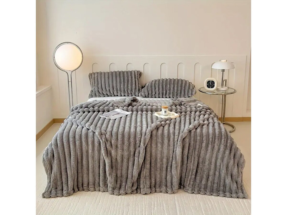 Plaid deken - 100 x 150 cm - Grijs