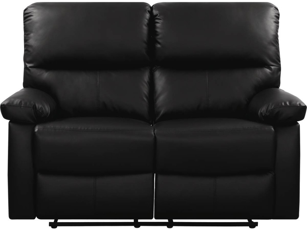 Relaxfauteuil relaxstoel verstelbaar bank "Lincoln" - 147 x 89 x 103 cm - 2 zits - Zwart