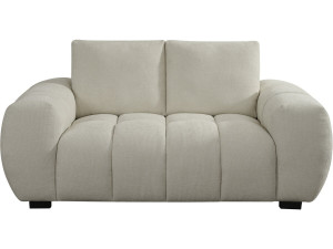 Bank bankstel chenille stoffen meubel "Cambon" - 2 zits - Beige - lichtbruin