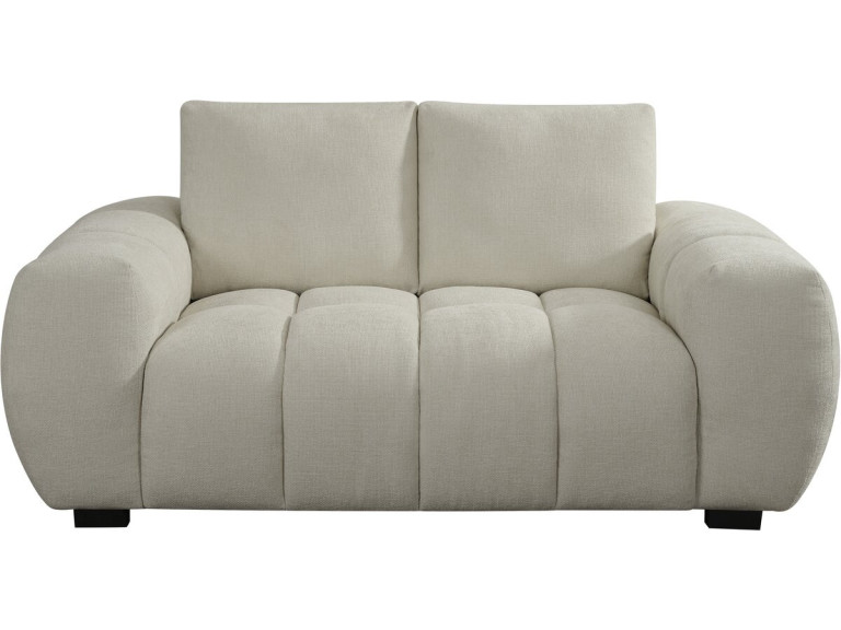 Bank bankstel chenille stoffen meubel "Cambon" - 2 zits - Beige - lichtbruin