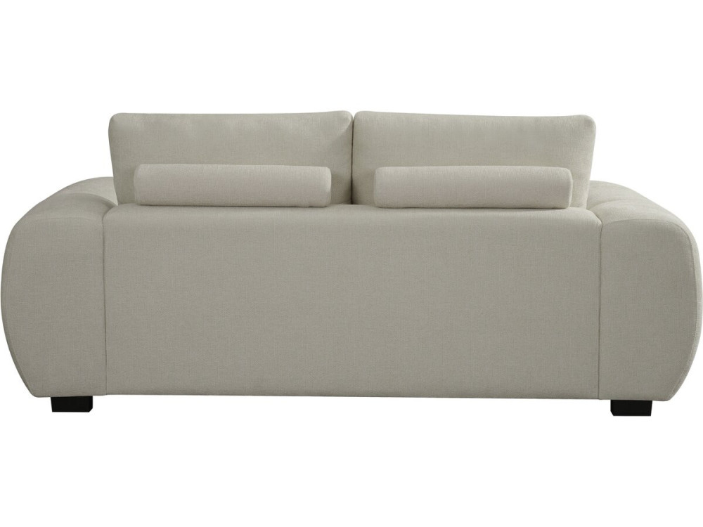 Bank bankstel chenille stoffen meubel "Cambon" - 2 zits - Beige - lichtbruin