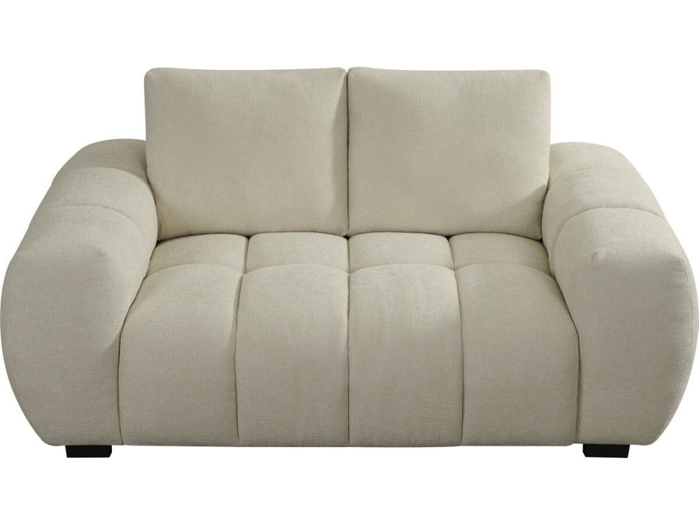 Bank bankstel chenille stoffen meubel "Cambon" - 2 zits - Beige - lichtbruin