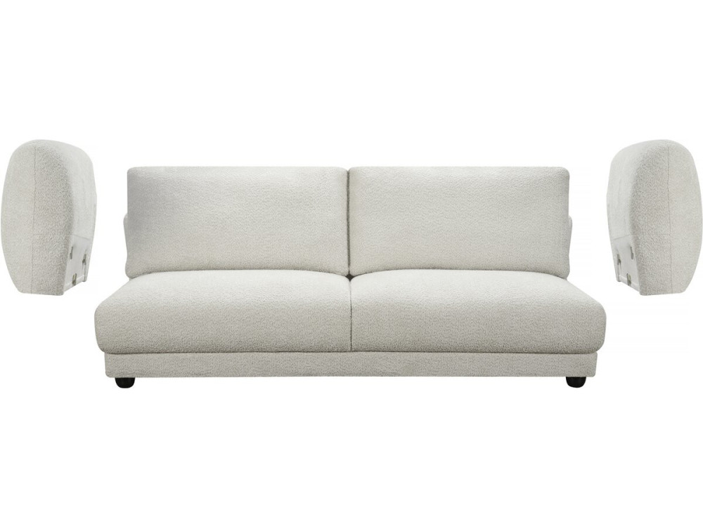 "Saint Germain S" Chenille Stof Rechte Bank - 3 Zits - Beige
