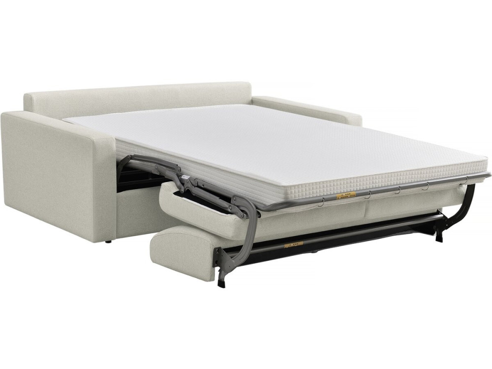 Diana" stoffen slaapbank - 140 cm slaap - 3 zits - Beige