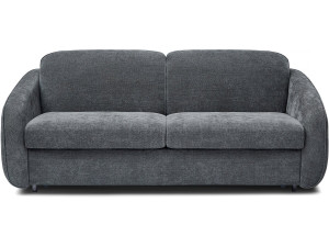 "Laurie" express slaapbank in structuurstof - 140 cm bed - 3 plaatsen - Grijs