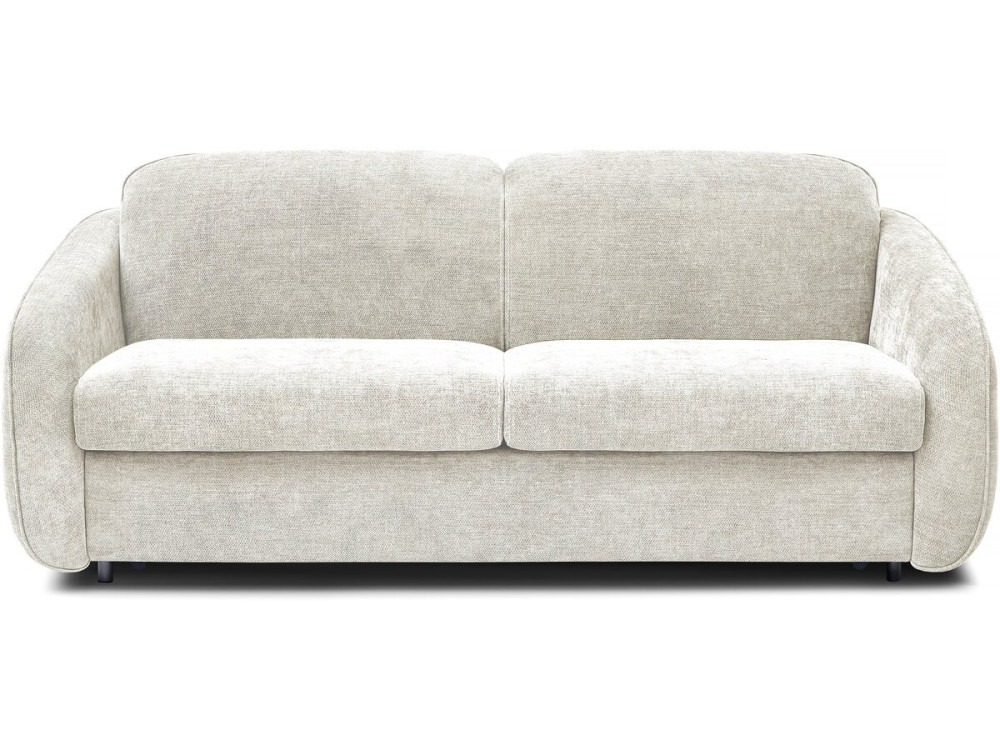 "Laurie" express slaapbank in structuurstof - 140 cm bed - 3 plaatsen - Beige