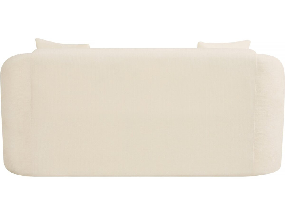 Stoffen rechte vaste bank "Ondine" - 2 zits - Beige