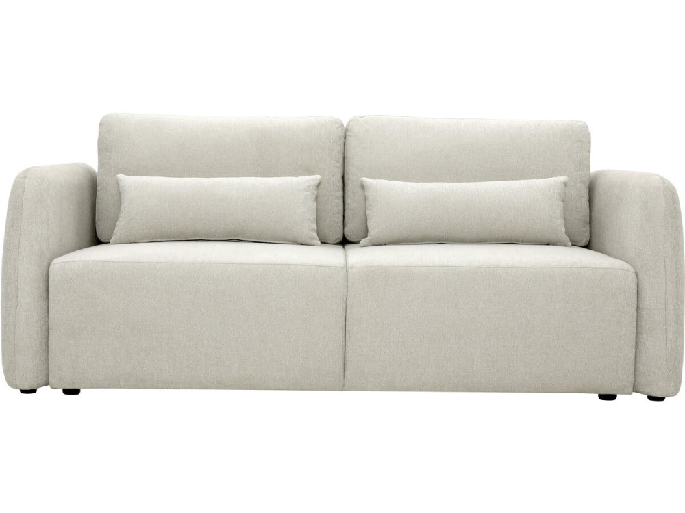 Rechte 3-zits slaapbank van stof "Concorde" - Beige