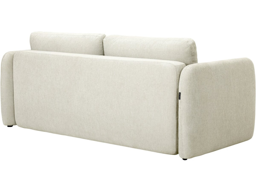 Rechte 3-zits slaapbank van stof "Concorde" - Beige
