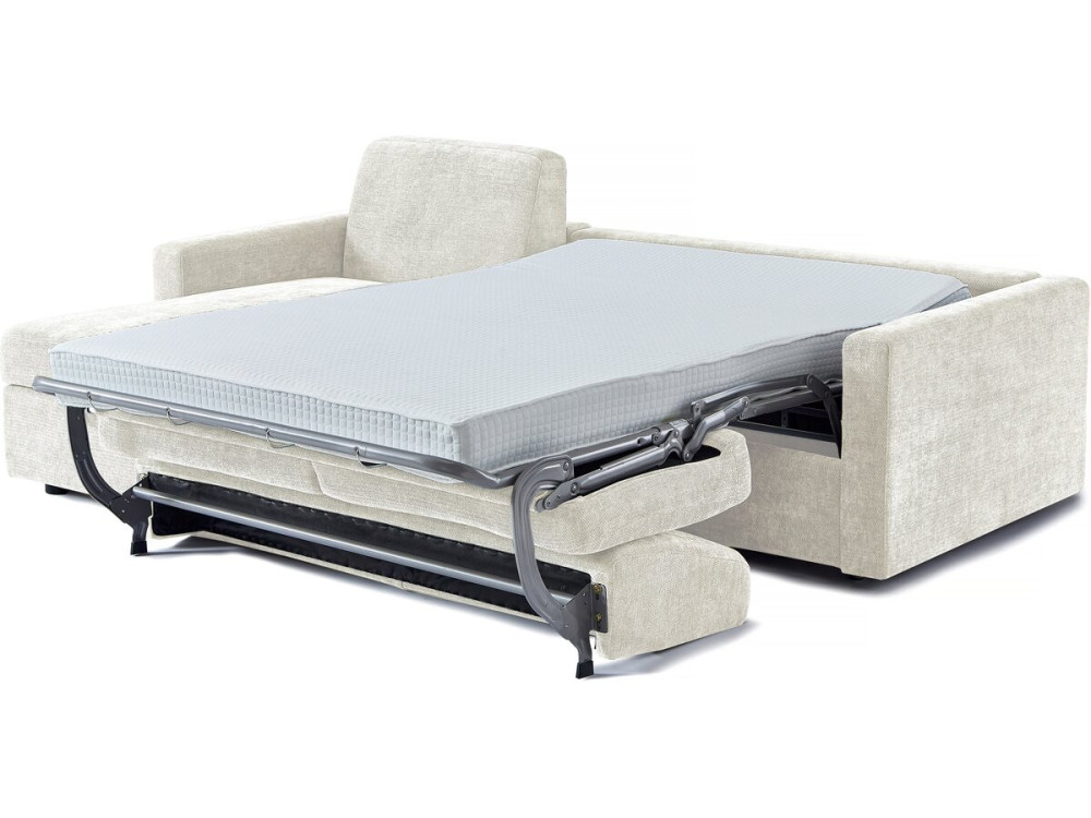 Celia" stoffen omkeerbare hoekbank - 3 zits - Beige