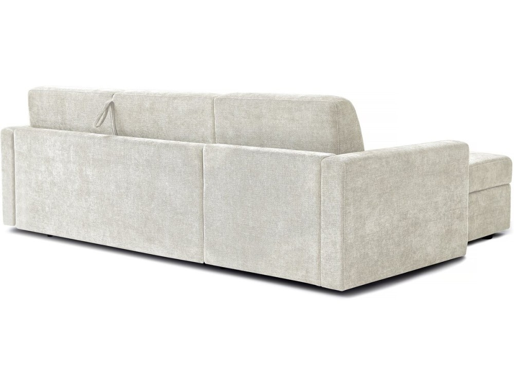 Celia" stoffen omkeerbare hoekbank - 3 zits - Beige