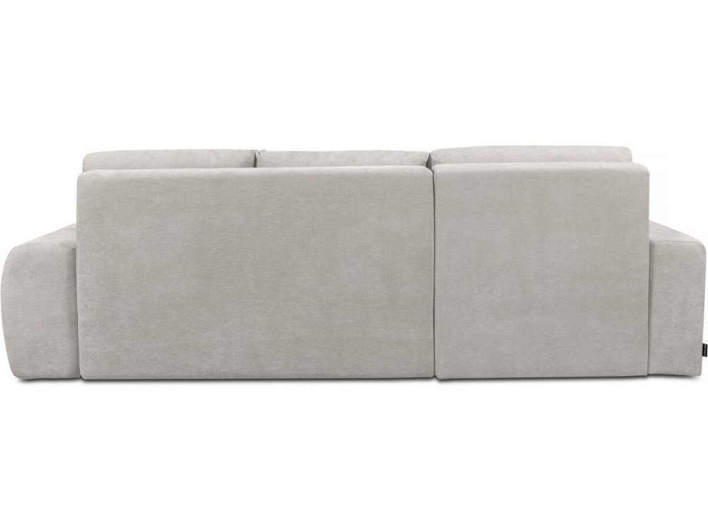 Hoekbank links in chenillestof "Verneuil" - 3-zits - Beige