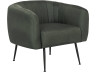 Stoel fauteuil stof "Diana" - 1 zits - Grijs Donkergrijs