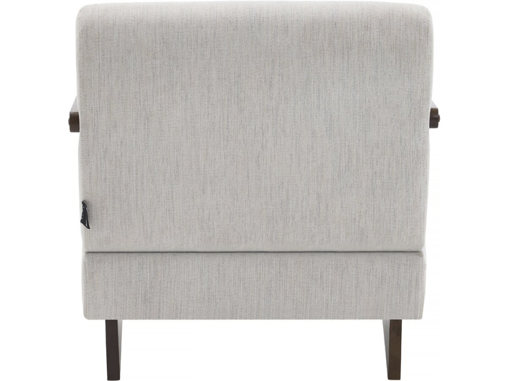 Scandinavische fauteuil van hout en stof "Lena" - Beige
