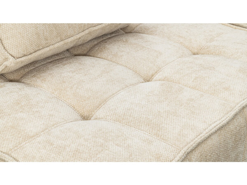 Set van 2 modulaire fauteuils in structuurstof "Velluto" - Beige