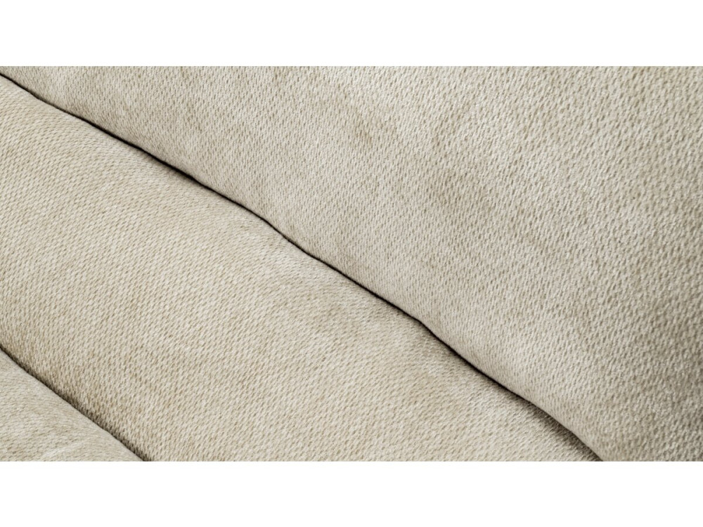 Chaise longue van structuurstof "Candela" - 81 x 96 x 75 cm - Beige