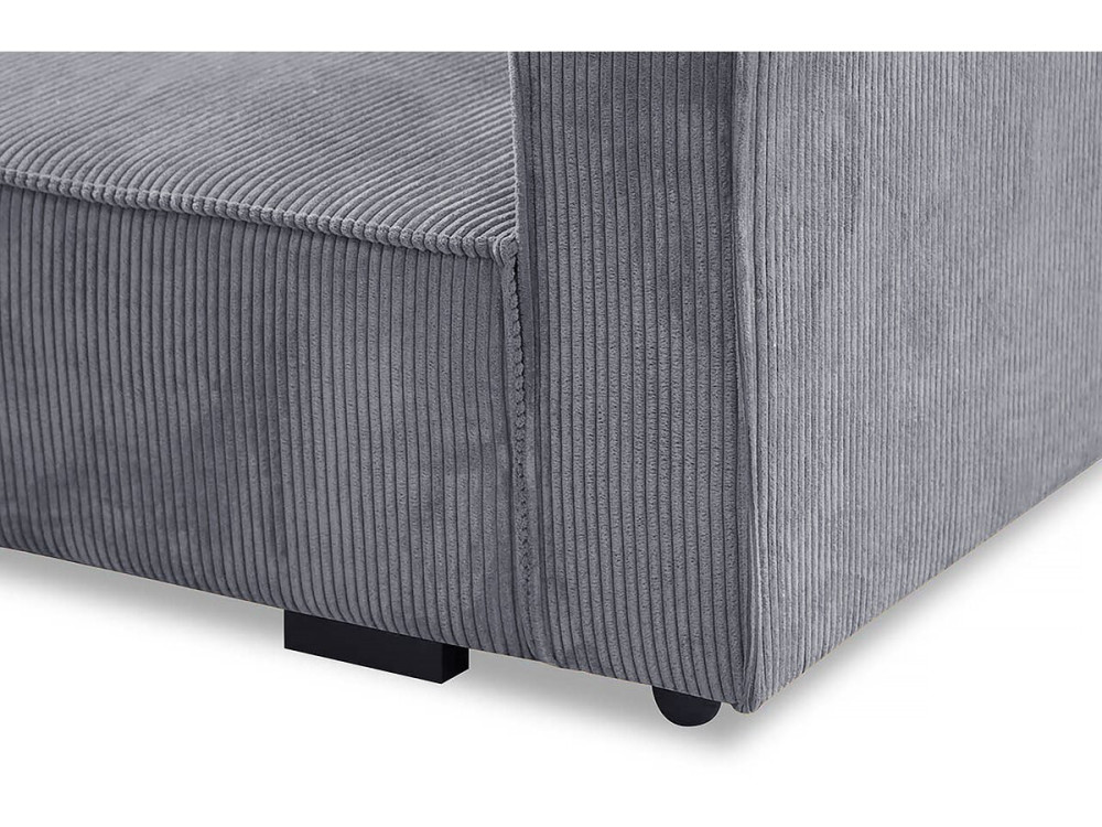 Clivia" corduroy converteerbare fauteuil - Grijs