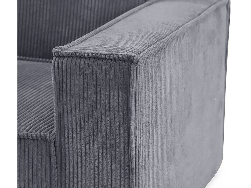 Clivia" corduroy converteerbare fauteuil - Grijs