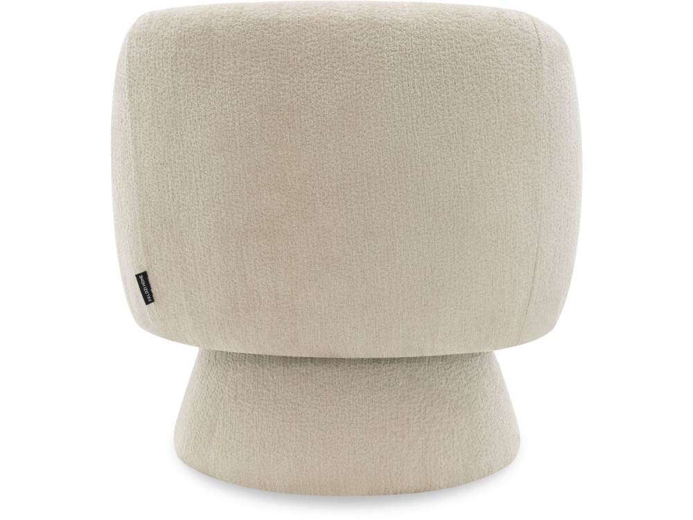 Franklin" draaifauteuil in badstof - 74 x 75 x 75 cm - Beige